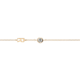 Letter Diamond Bracelet - PRMAL