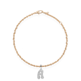 Pave Dome Letter A Bracelet - PRMAL