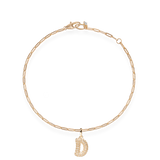 Pave Dome Letter Bracelet - PRMAL