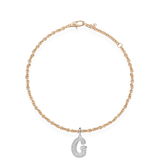 Pave Dome Letter G Bracelet - PRMAL