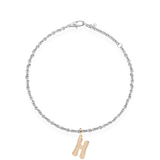 Pave Dome Letter H Bracelet - PRMAL