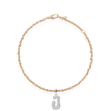 Pave Dome Letter J Bracelet - PRMAL