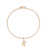 Pave Dome Letter K Bracelet - PRMAL