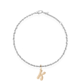 Pave Dome Letter K Bracelet - PRMAL