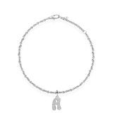 Pave Dome Letter A Bracelet - PRMAL