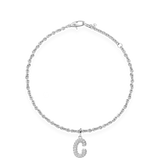 Pave Dome Letter Bracelet - PRMAL