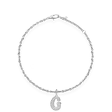 Pave Dome Letter Bracelet