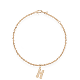 Pave Dome Letter Bracelet