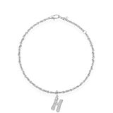 Pave Dome Letter Bracelet
