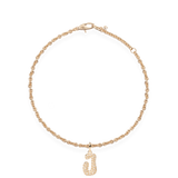 Pave Dome Letter Bracelet