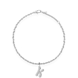 Pave Dome Letter Bracelet