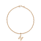 Pave Dome Letter Bracelet