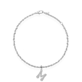 Pave Dome Letter Bracelet