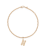Pave Dome Letter Bracelet