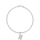 Pave Dome Letter Bracelet