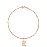 Pave Dome Letter Bracelet