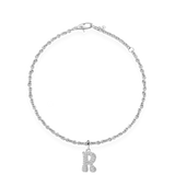 Pave Dome Letter Bracelet