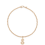 Pave Dome Letter Bracelet