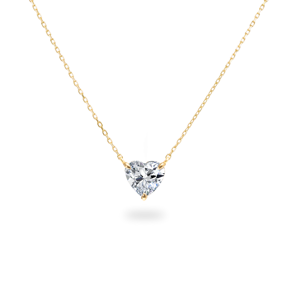 【受注生産品】 - ハートダイヤモンドネックレス PRMAL 公式 (プライマル) ダイヤモンド