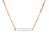 Pave Long Clip Necklace - PRMAL