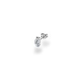 Facet 0.5ct Pear Stud - PRMAL
