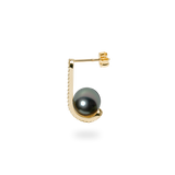 Double Lift Black Pearl Earring - PRMAL