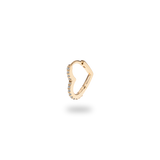 Heart Hoop Earring S - PRMAL