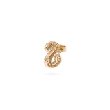 Pave Dome Letter S Earring - PRMAL