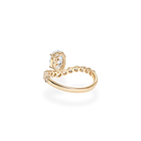 Bubble 1ct Oval Wave Ring - PRMAL