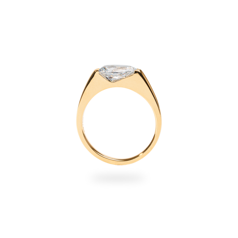 Facet 1ct Pear Ring