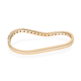 Bold Wave Double Finger Ring - PRMAL