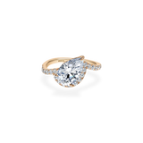 Infinity 2ct Pear Twin Wave Ring - PRMAL