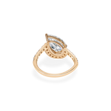 Infinity 2ct Pear Twin Wave Ring - PRMAL