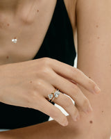2ct Heart Diamond Pave Ring - PRMAL