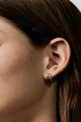 Frost Inset Hoop Earring - PRMAL