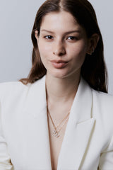 Pave Dome Letter Necklace - PRMAL