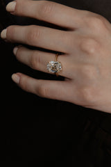 5ct Chandelier Cushion Diamond Ring - PRMAL
