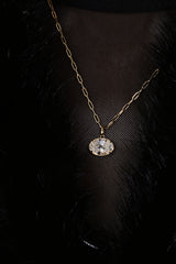 3ct Oval Diamond Charm - PRMAL