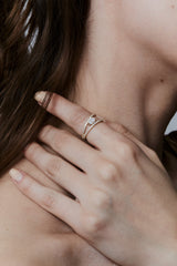 Frost Pear Inset Ring - PRMAL