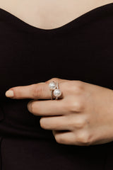 Pearl Oval Bold Ring - PRMAL