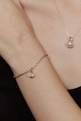 2ct Oval Diamond Charm - PRMAL