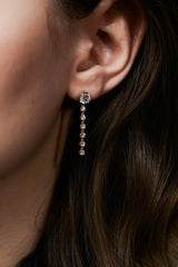 Tennis Chain Drop Earring - PRMAL