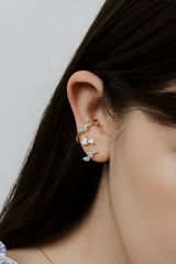 Duo Pear Bar Ear Cuff - PRMAL