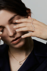 Bold Wave Double Finger Ring - PRMAL