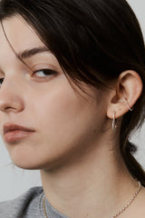 Heart Hoop Earring L - PRMAL