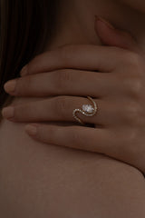 Massive 1ct Oval Wave Ring - PRMAL