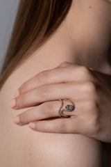 Massive 1ct Oval Wave Ring - PRMAL
