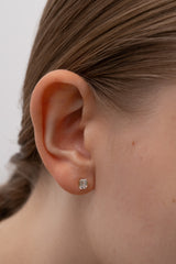 Facet 0.5ct Emerald Stud - PRMAL