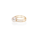 Pearl Double Oval Ring - PRMAL