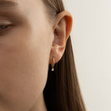 Hoop Pave Earring S - PRMAL
